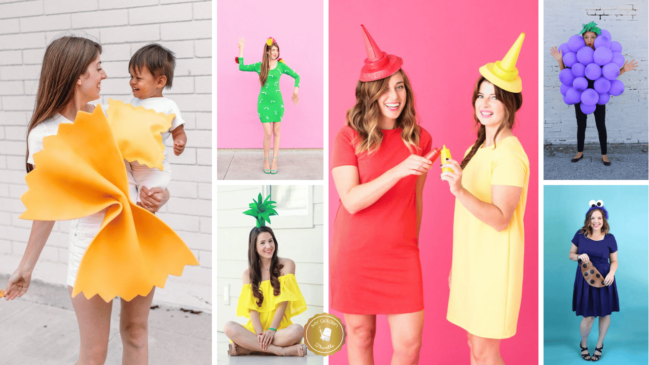 a collection of handmade halloween costumes easy