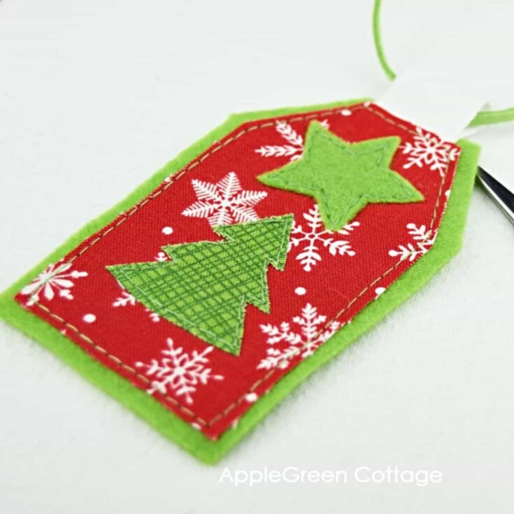 Image for Diy Christmas Gift Tags - Free Sewing Templates