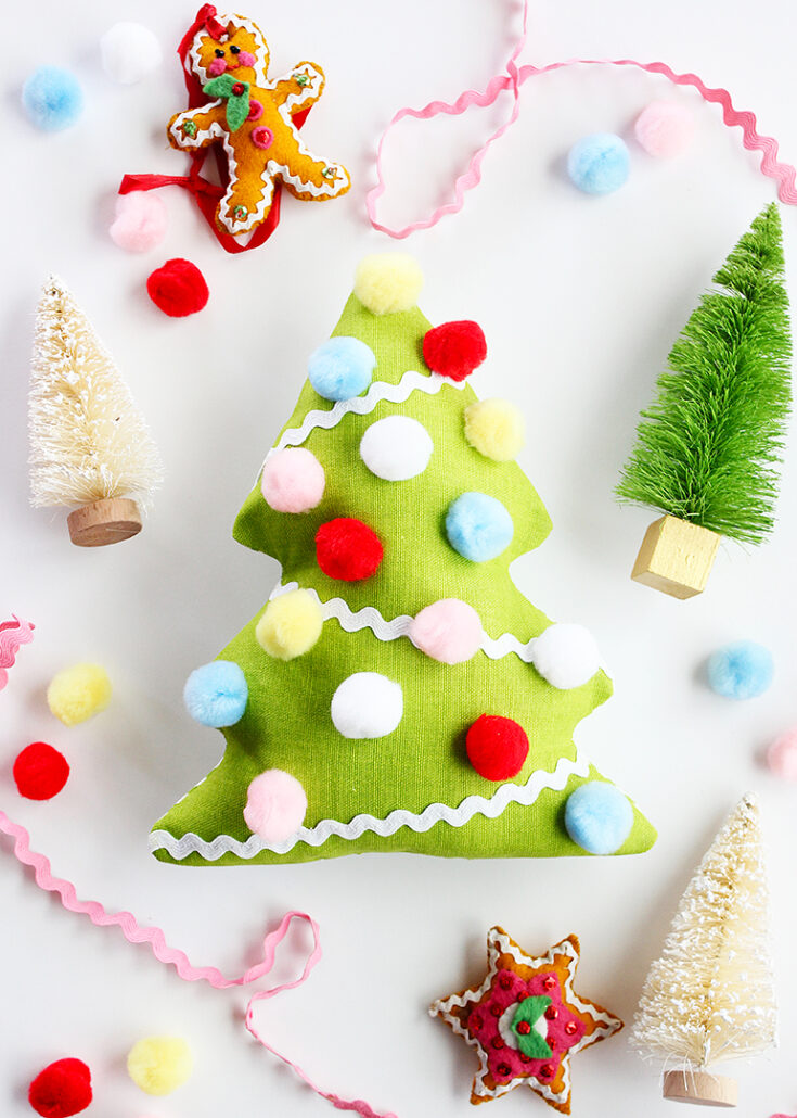Image for Fabric Christmas Tree Gift Card Holder
