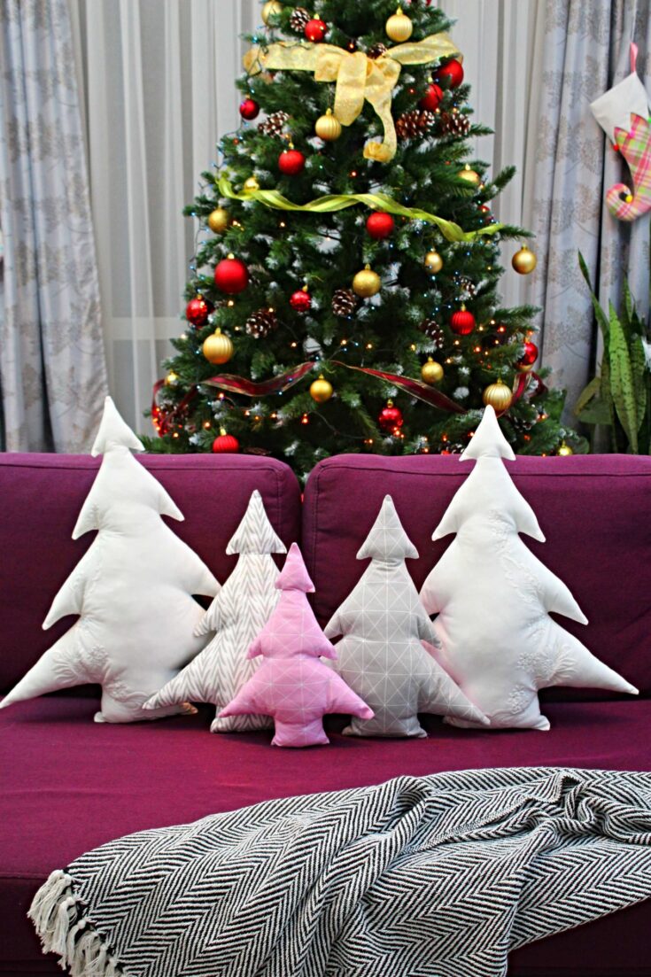Image for Christmas Tree Pillows Sewing Pattern