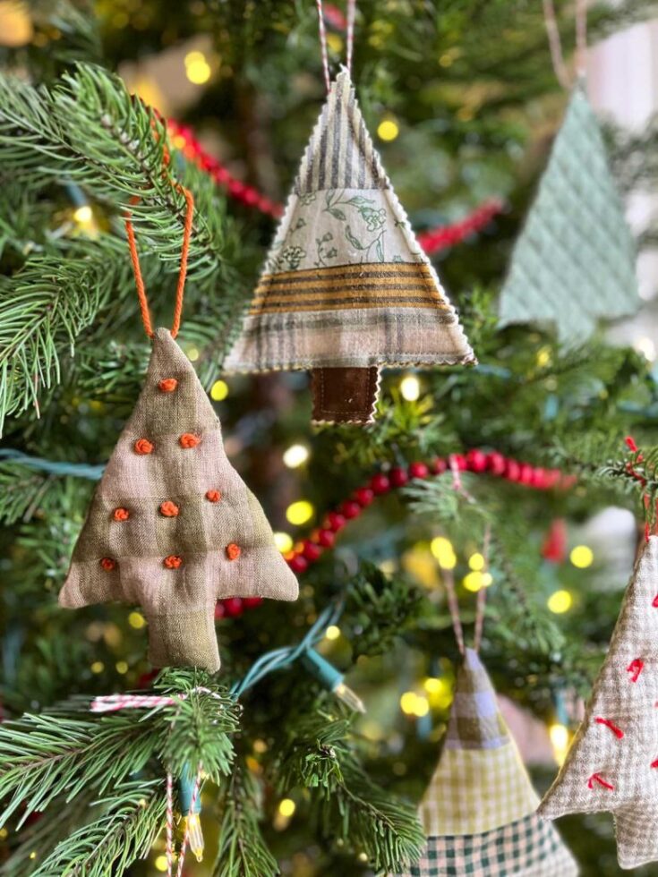 Image for Fabric Scrap Christmas Ornaments