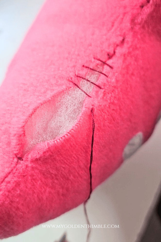 making an invisible stitch