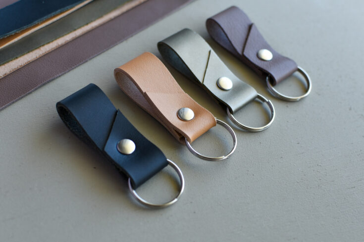 leather keychain