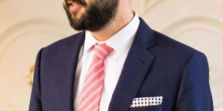 close up of a square pocket