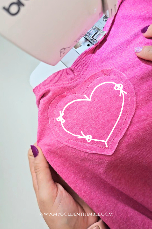 heart on a t-shirt