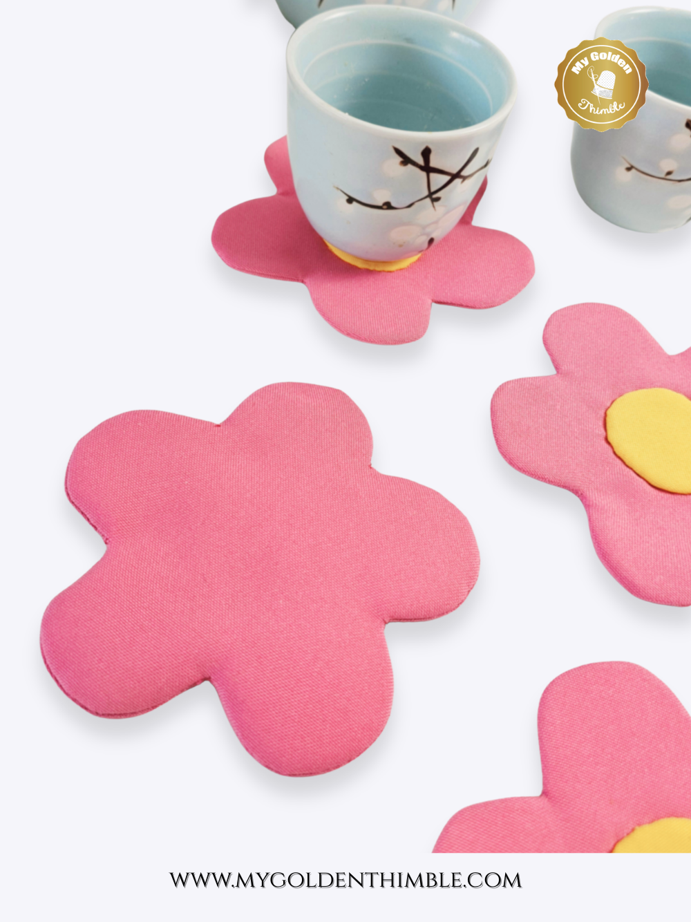 Flower Coasters Sewing Pattern
