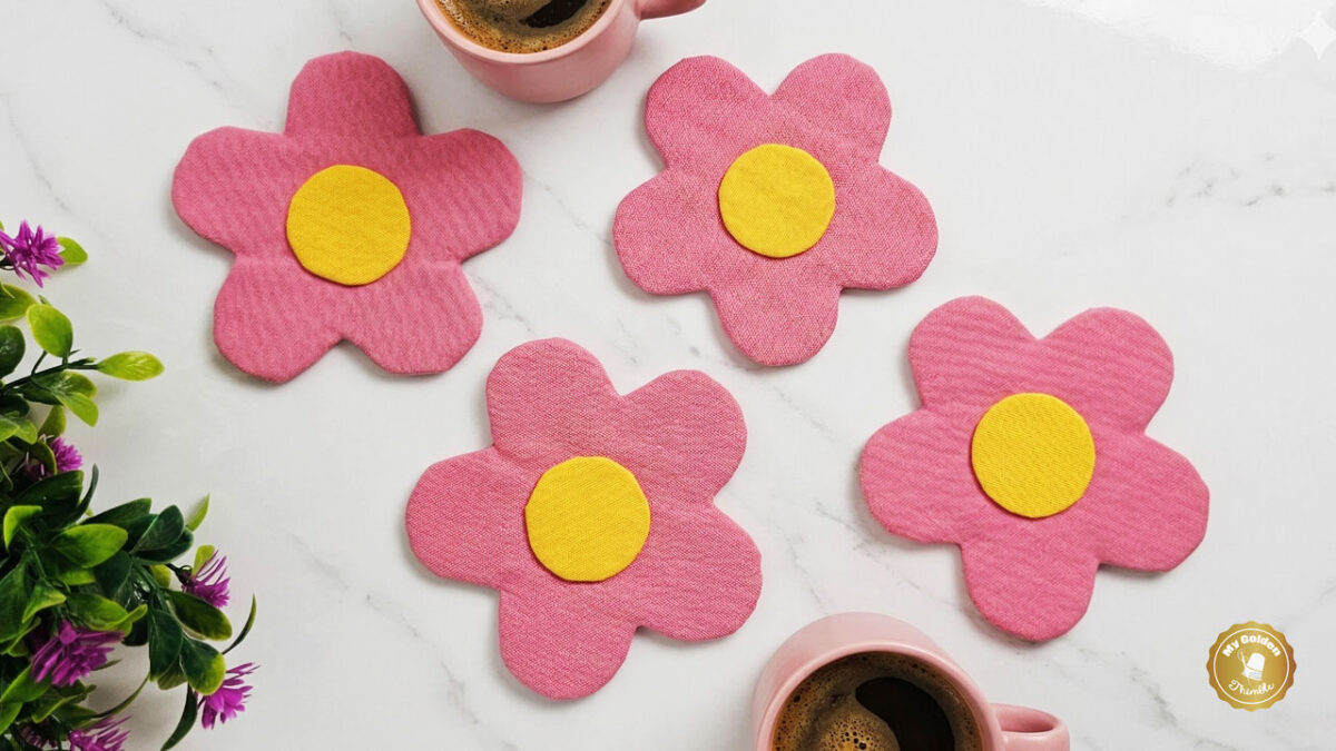 flower coasters sewing pattern