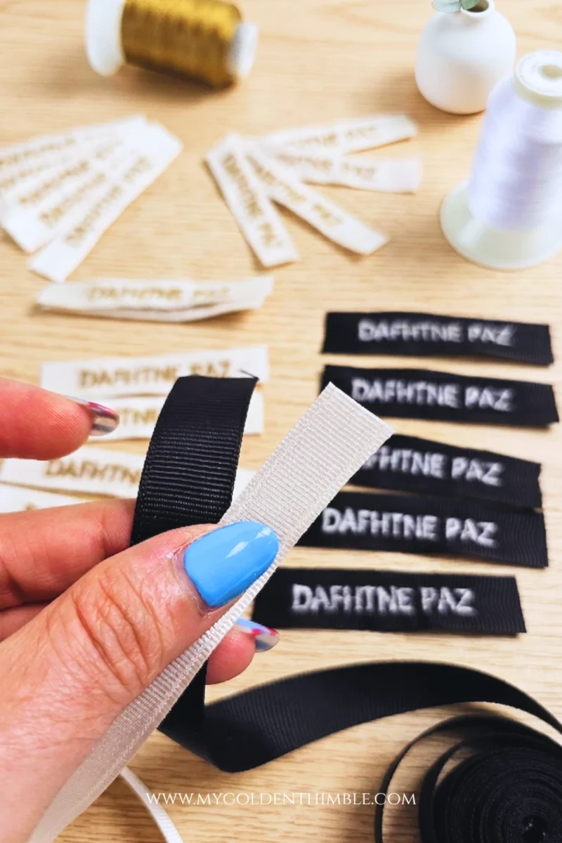 Ribbon for tags