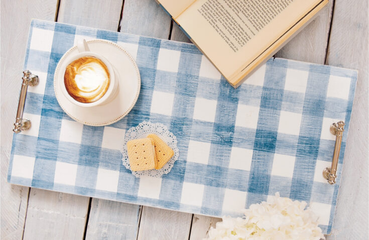 Image for DIY Gingham Painted Tray