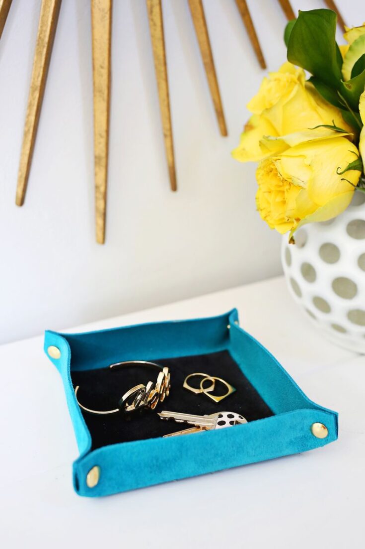 Image for Suede Colorblocked Catchall DIY