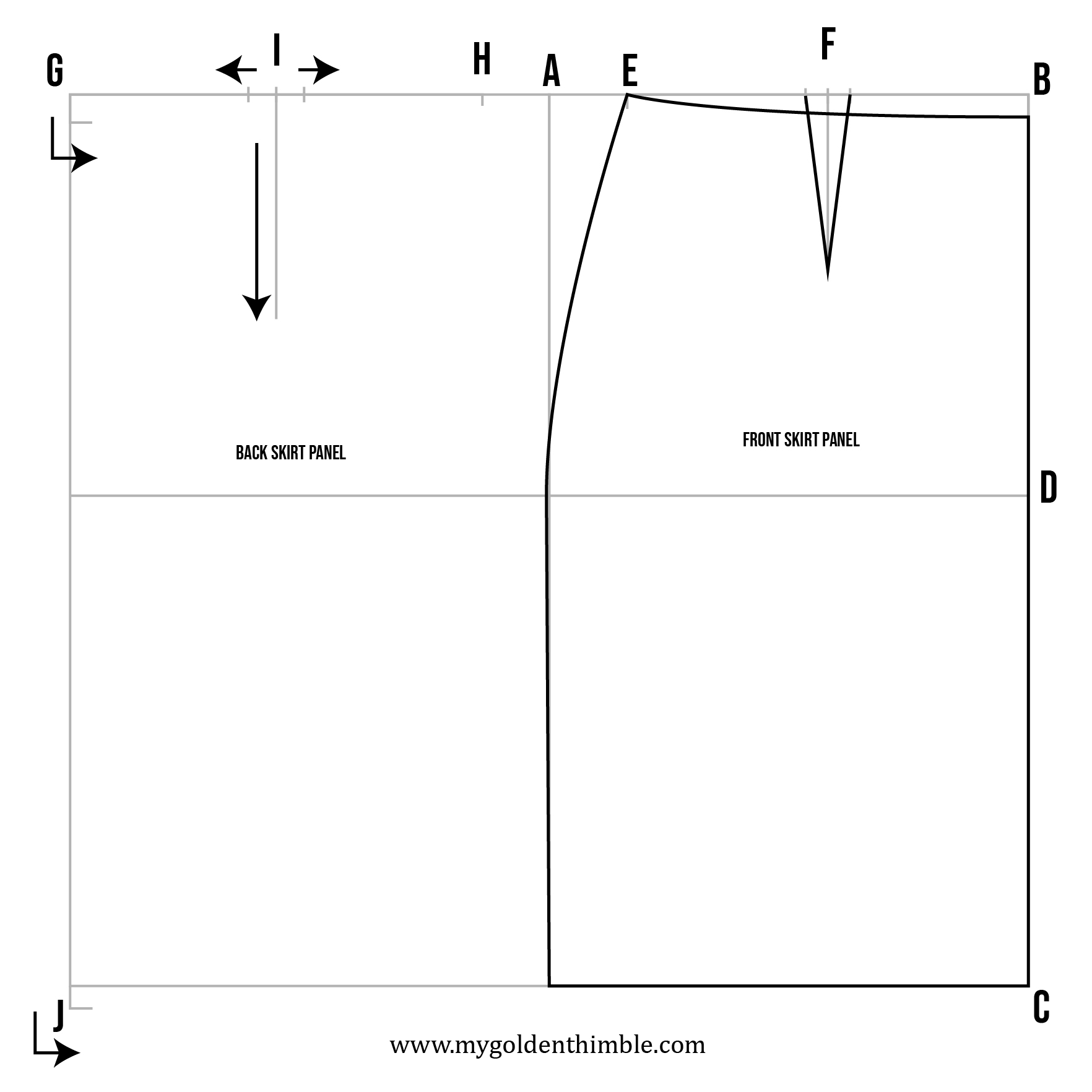 How To Draft A Basic Skirt Block Pattern Step-By-Step