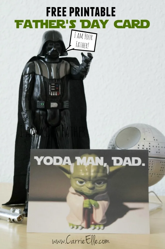 yoda printable father's day card