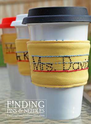 cute pencil shaped coffee sleeve