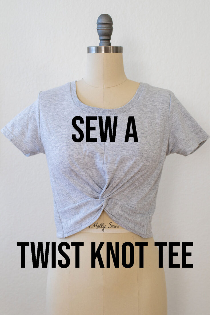 front twist t-shirt