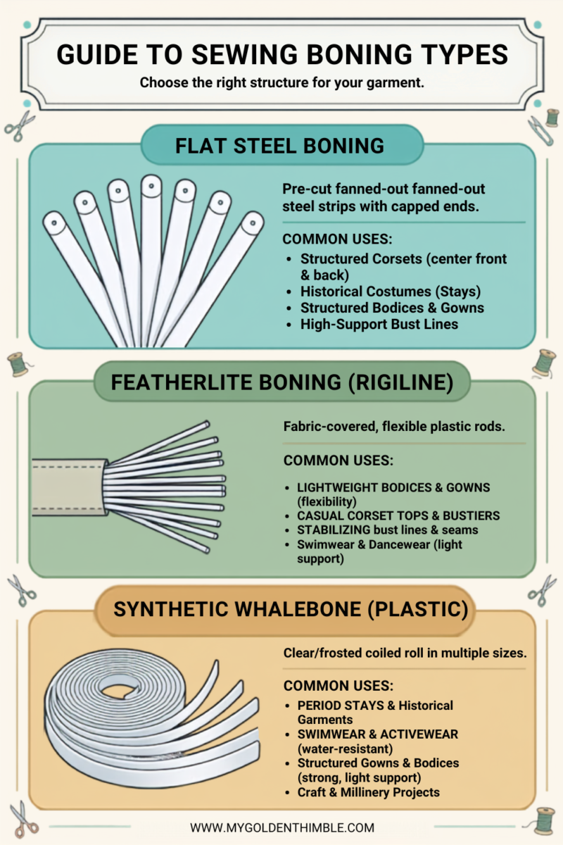 other types of boning detailing the uses