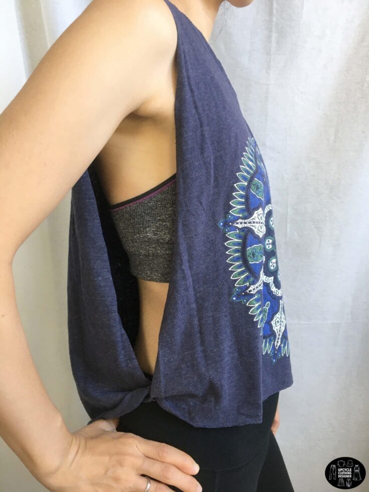 t-shirt cutted from the sides