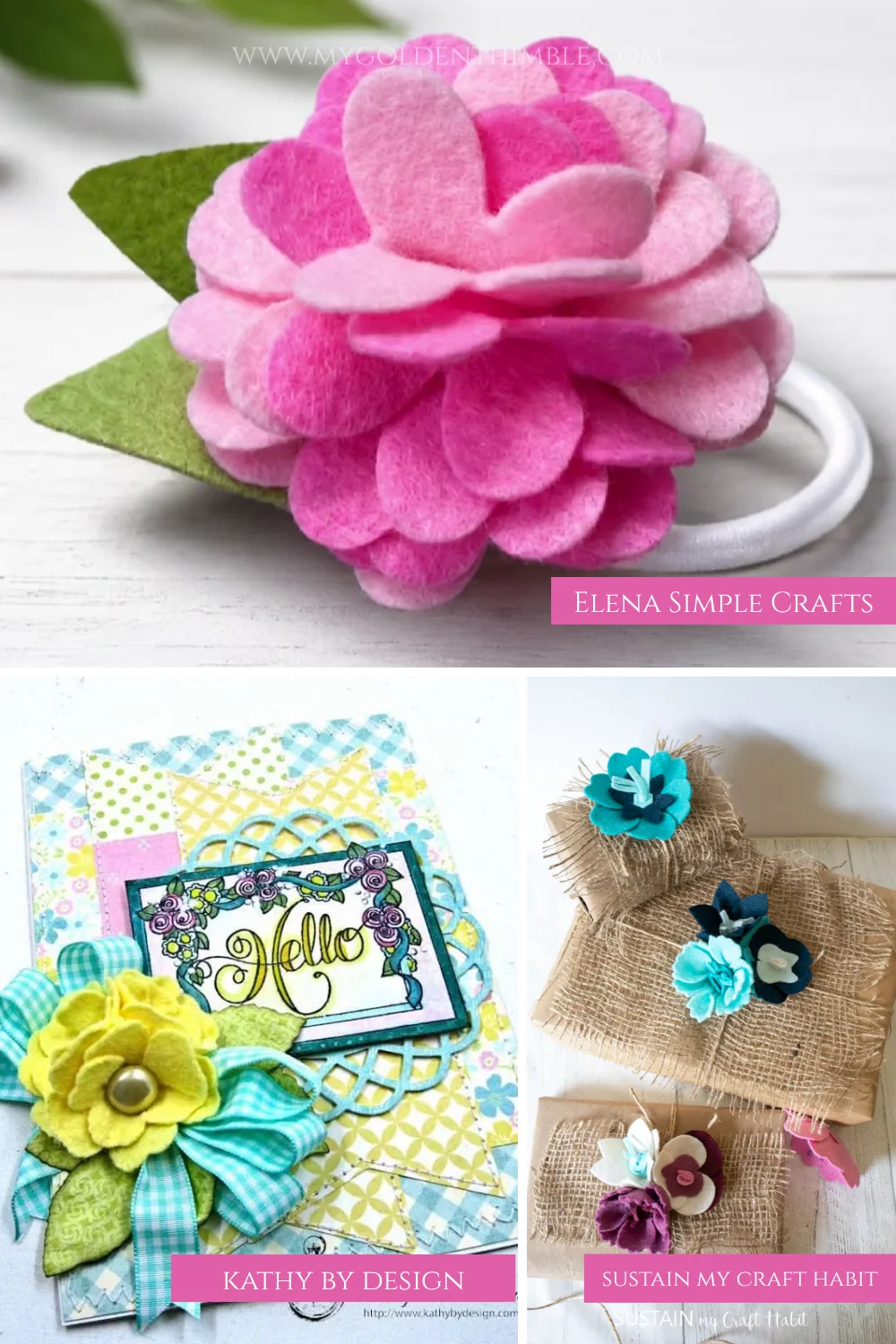 ideas for what to make with rolled felt flower