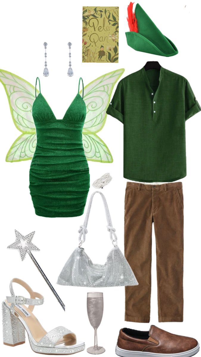 Image for Peter Pan and Tinker Bell Halloween Costumes