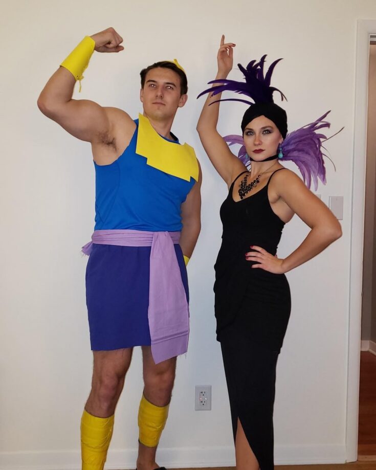 couple dressed as yzma and kronk from emperor's groove