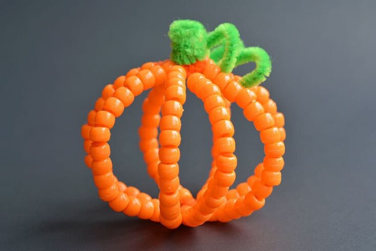 Image for How to Make Beaded Pipe Cleaner Pumpkins
