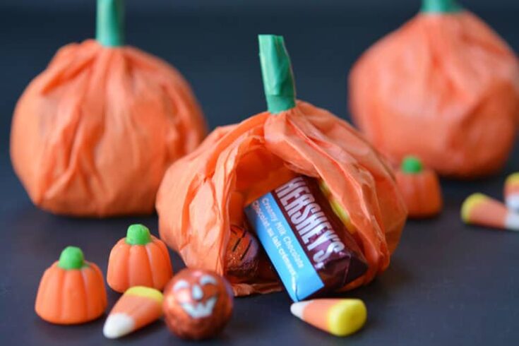 Image for Easy Tissue Paper Pumpkin Favours