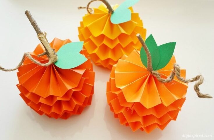 Image for How to Make Paper Pumpkins for Fall