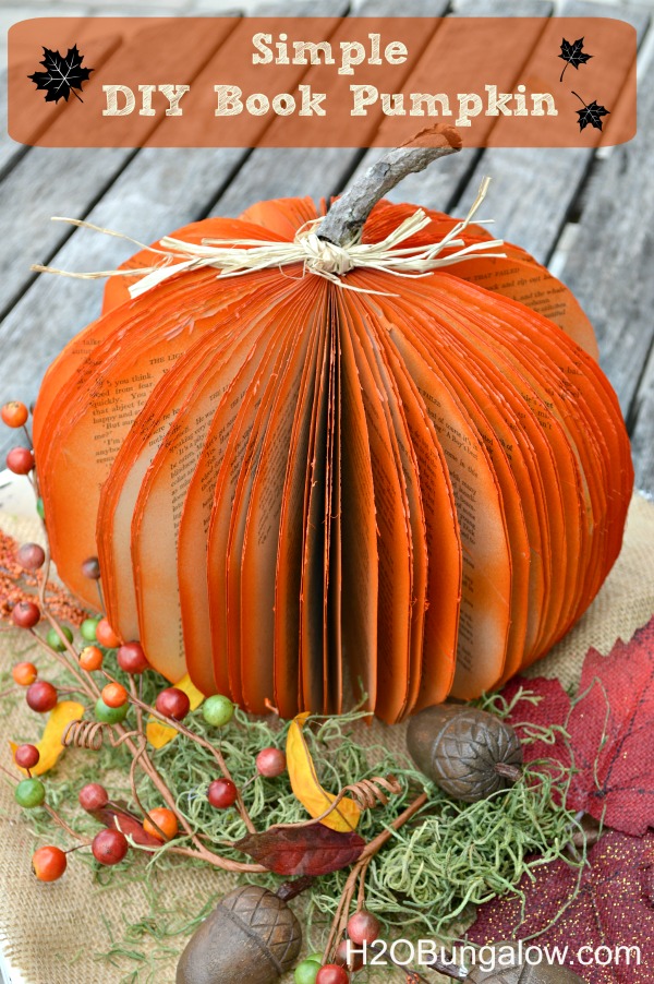 Image for Easy DIY Book Pumpkin