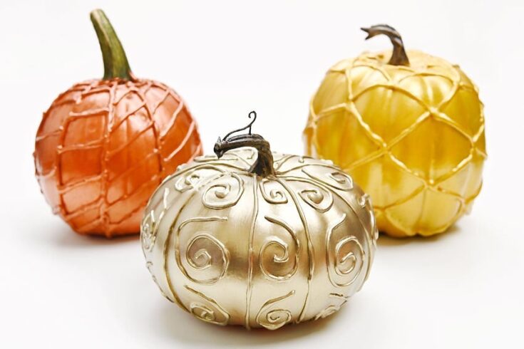 Image for Painted Hot Glue Pumpkin